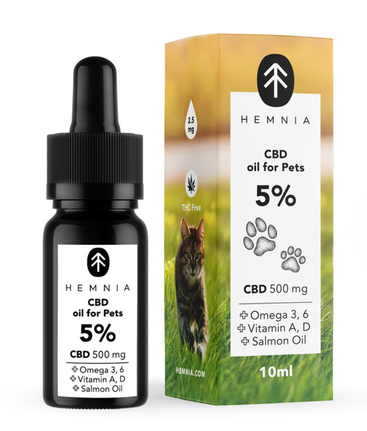 CBD in salmon oil for animals - 5% CBD, 500 mg