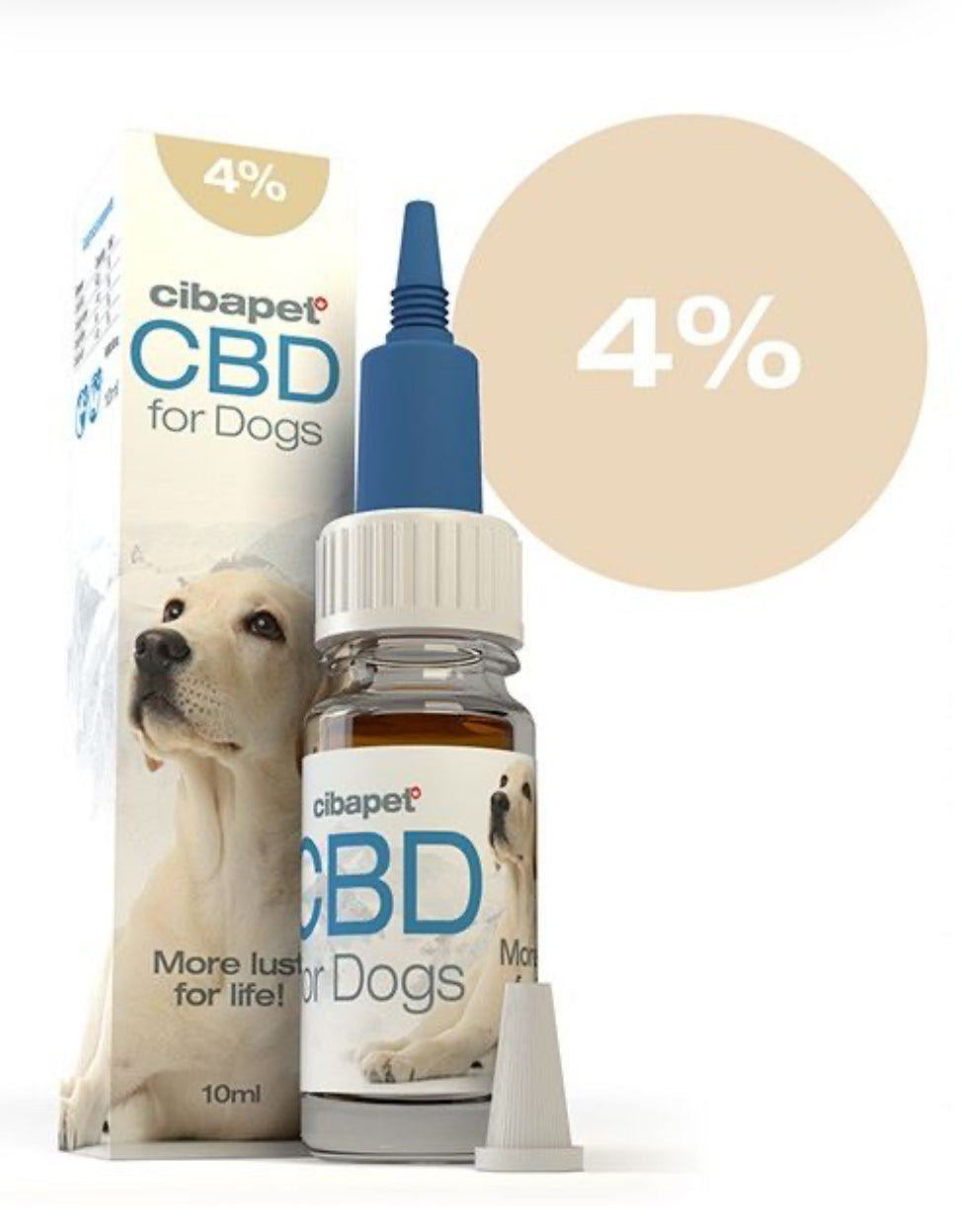 Cibapet 4% CBD Oil for dogs, 400 mg, 10 ml