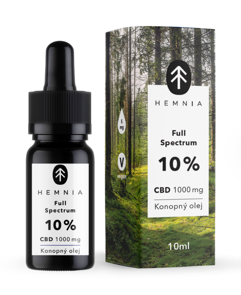 Full Spectrum CBD Hemp Oil 10%, 1000mg, 10ml