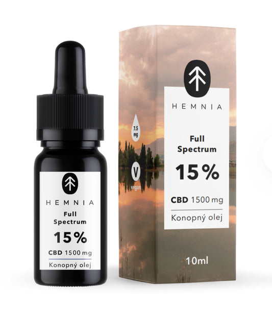 Full-Spectrum CBD Hemp Oil 15%, 1500mg, 10ml