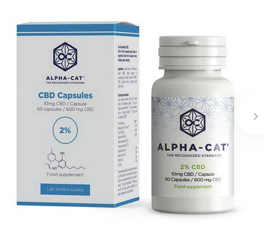 Alpha-CAT CBD Capsules 60x10mg, 600 mg