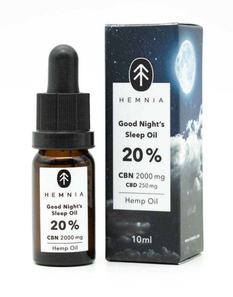 Good Night´s Sleep Hemp oil 20%, 2000 mg CBN, 250 mg CBD, 10 ml