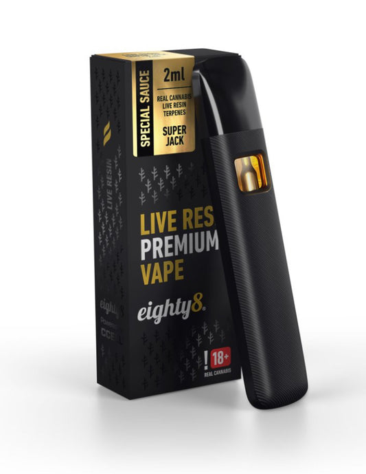 Eighty8 CBD Live Resin Vape Super Jack, 92 % CBD, 2 ml