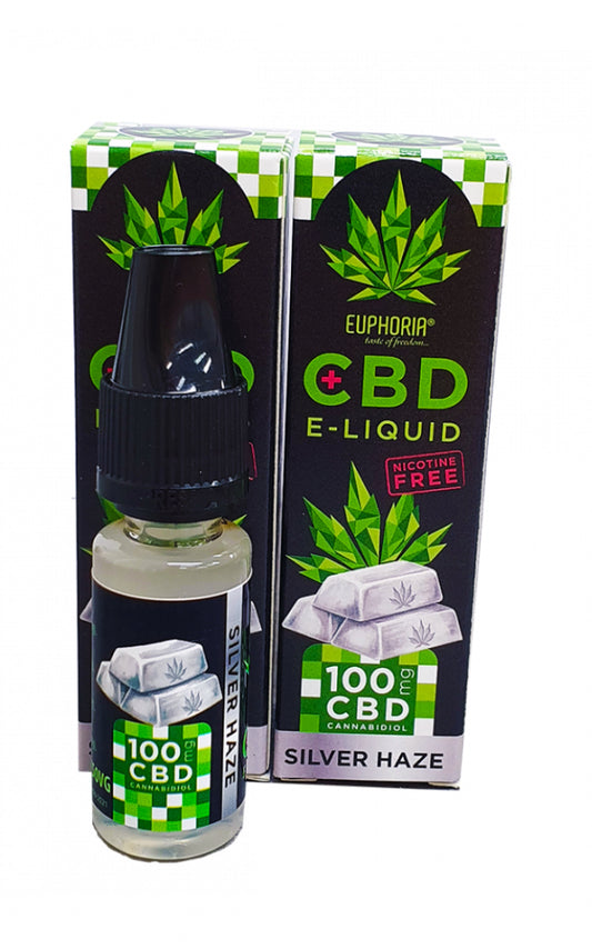 Euphoria CBD E-Liquid Silver Haze 10ml, 100mg CBD