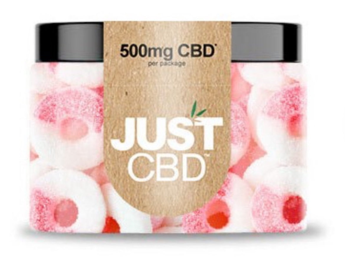 JustCBD Gummies Melon Rings 500mg