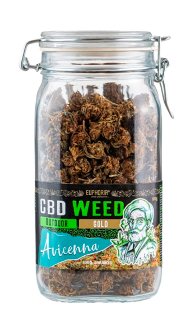 Euphoria CBD Weed Glass Avicenna 100g