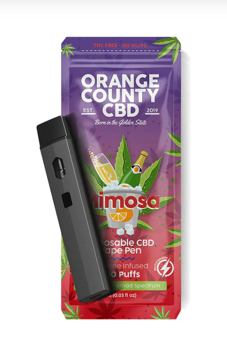 Orange County CBD Vape Pen Mimosa, 600mg CBD, 1ml