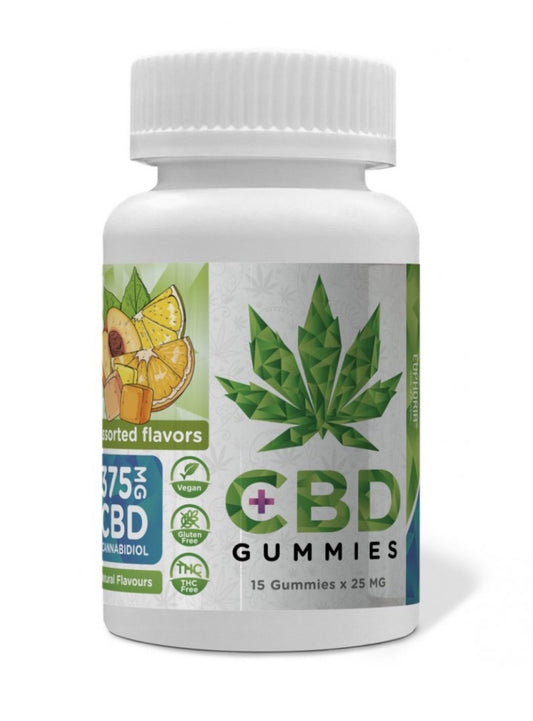 Euphoria CBD Gummies Mix 375 mg CBD, 15 pcs x 25 mg