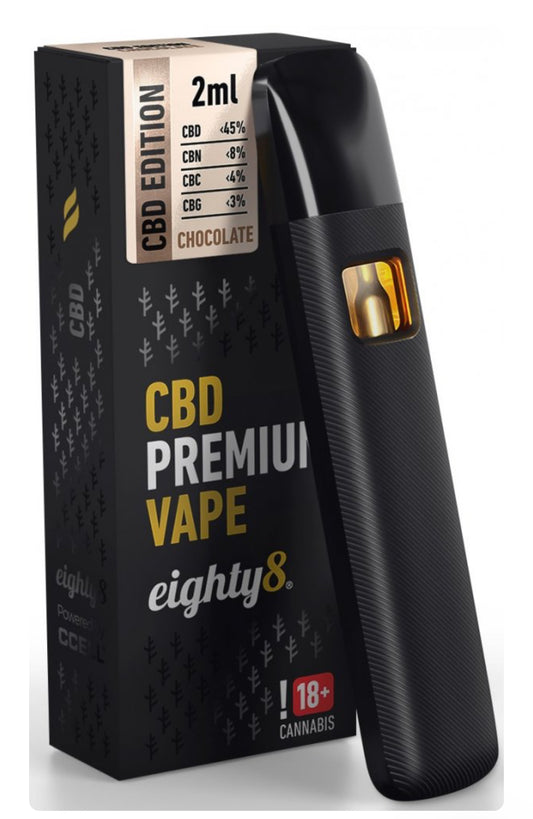 Eighty8 CBD Vape Pen Premium Chocolate, 45 % CBD, 2 ml