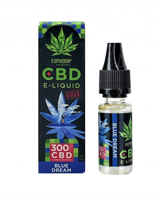 Euphoria CBD E-liquid Blue Dream 10ml, 300mg