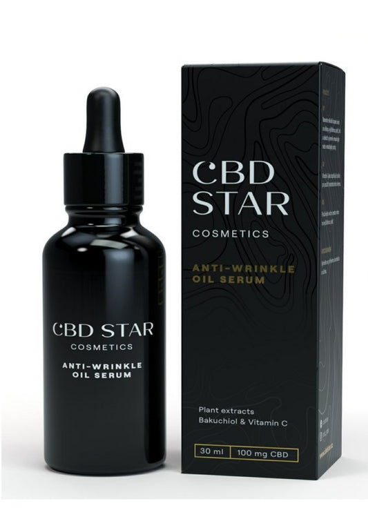 CBD Star Anti-Wrinkle Oil Serum, 100 mg CBD, 30 ml