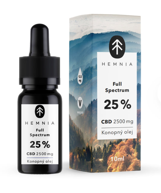 Full-Spectrum CBD Hemp Oil 25%, 2500mg, 10ml