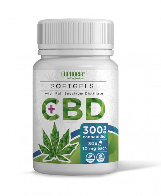 Euphoria CBD Capsules 30x10mg, 300 mg