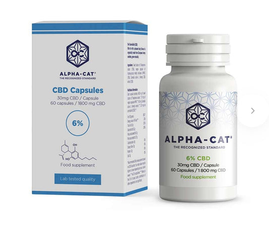 Alpha-CAT CBD Capsules 60x30mg, 1800 mg