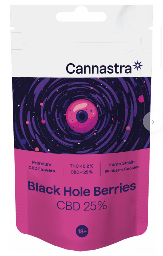 Cannastra CBD Flowers Black Hole Berries, CBD 25 %