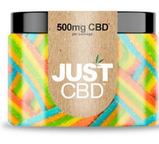 JustCBD Gummies Rainbow Ribbons 1000mg