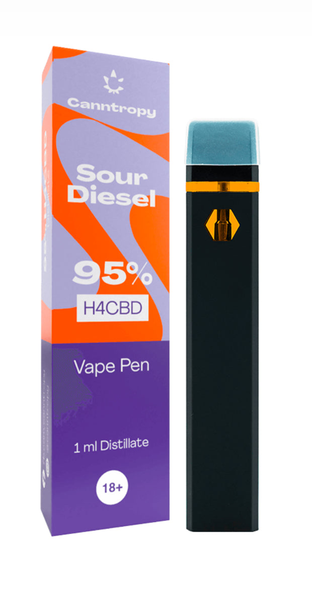 Canntropy H4CBD Vape Pen Sour Diesel 95%, 1 ml