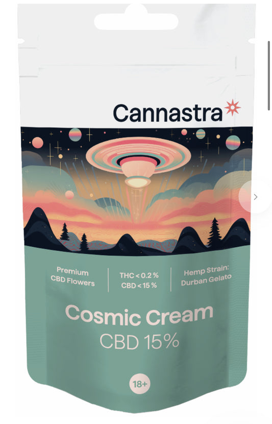 Cannastra CBD Flowers Cosmic Cream, CBD 15 %