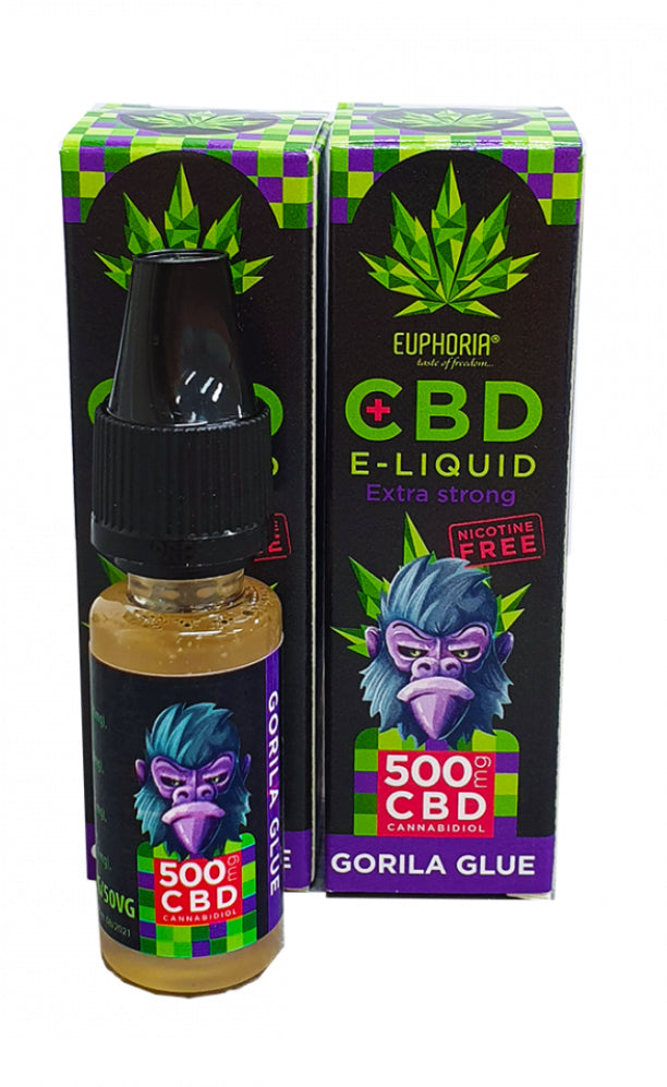 Euphoria CBD Liquid Gorila Glue 10ml, 500mg CBD