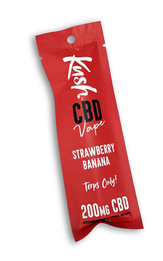 Kush Vape CBD Vape Pen Strawberry Banana 2.0, 200 mg CBD