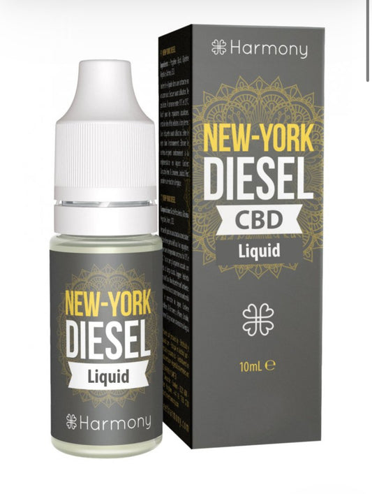 Harmony CBD Liquid New York Diesel 10ml, 600 mg CBD