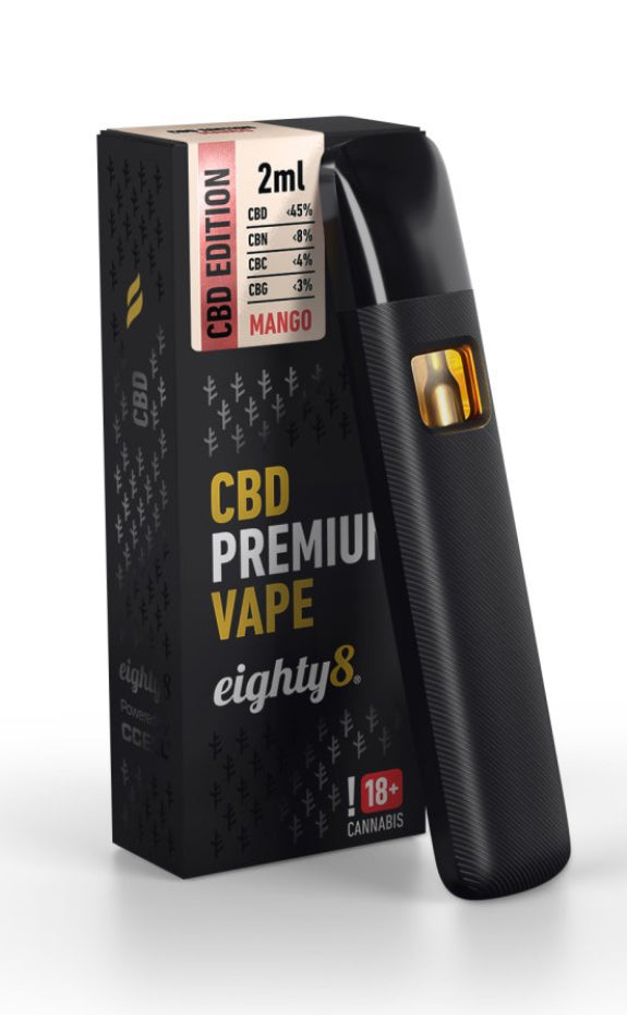 Eighty8 CBD Vape Mango, 45 % CBD, 2 ml