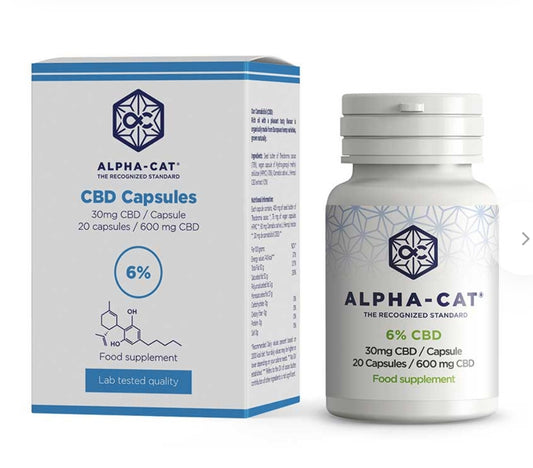 Alpha-CAT CBD Capsules 20x30mg, 600 mg