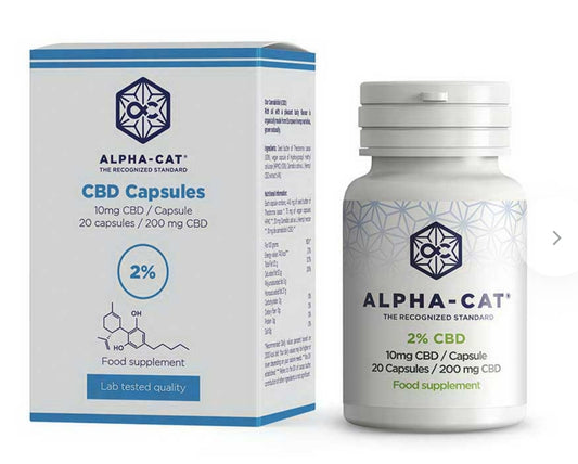 Alpha-CAT CBD Capsules 20x10mg, 200 mg