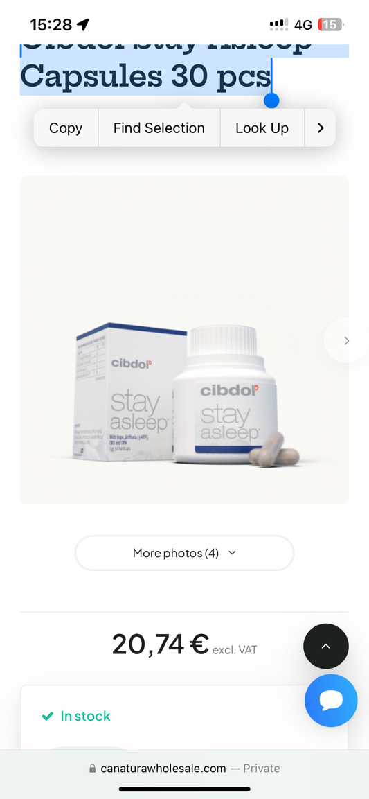 Cibdol Stay Asleep Capsules 30 pcs